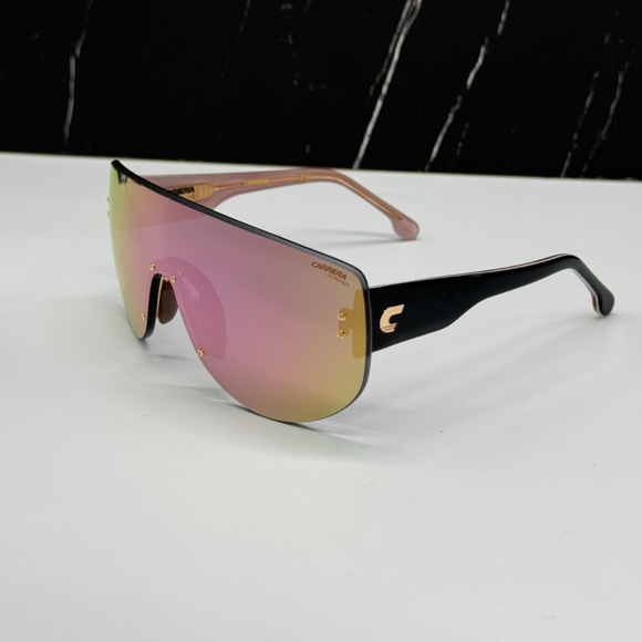 NEW CARRERA FLAGLAB12 0000/9 WOMEN SUNGLASSES FLAGLAB 12 0000J SHIELD EYEWEAR - Picture 5 of 12